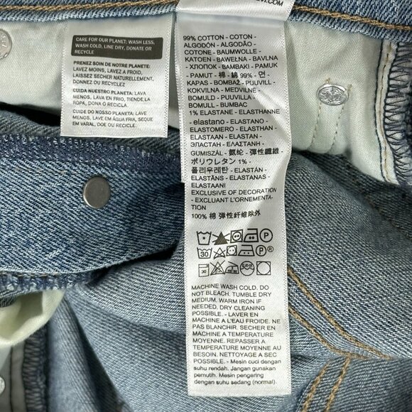 Levi's Wedgie Bootcut Premium Denim Patchwork Jeans - Picture 14 of 16